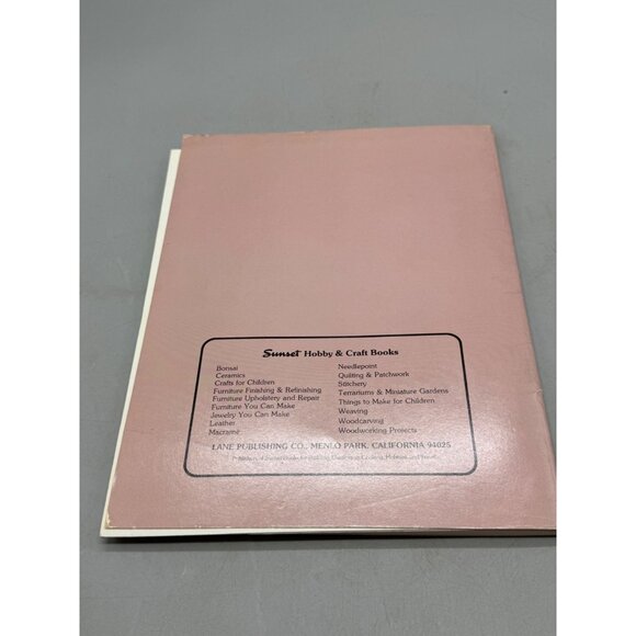 Needlepoint Techniques & Projects By Sunset Editors Paperback book 1972 READ - Picture 2 of 5